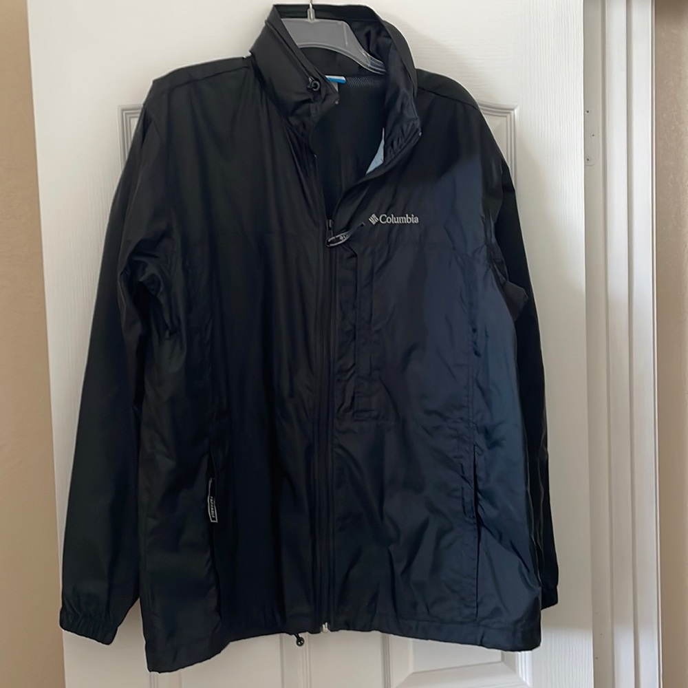 Mens Columbia Packable Black Jacket sz L
